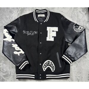 Fearless Mens Varsity Letterman Jacket School Of Misfits Los Angeles God Men LG